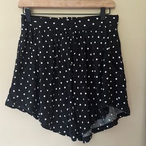 American Rag Black and White Polka Dot Mini Skirt.